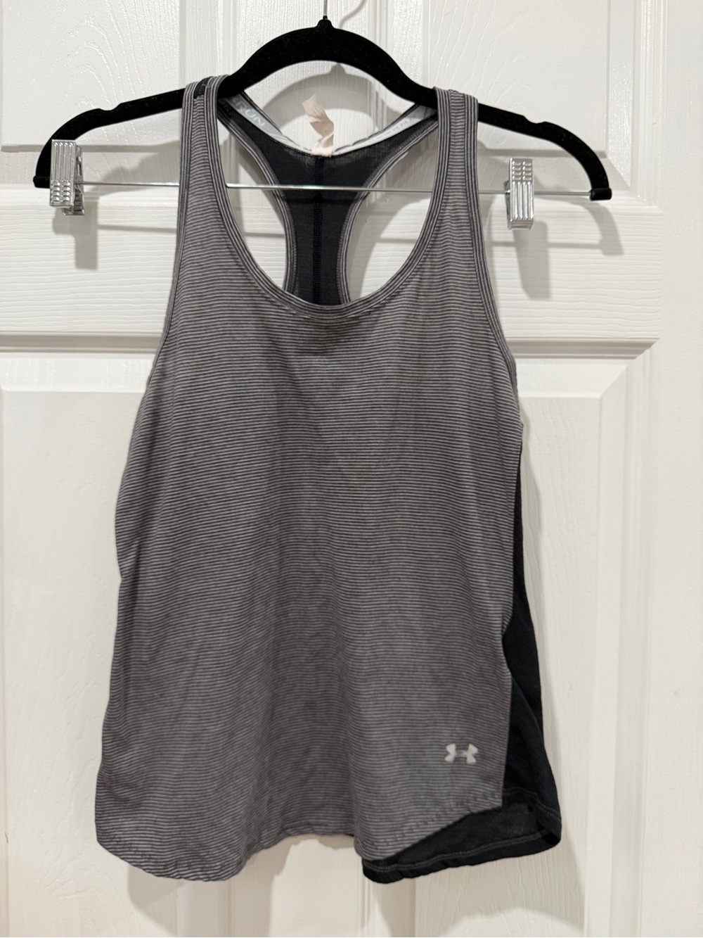 Under Armour Women’s Gray Striped Racerback Tank Top